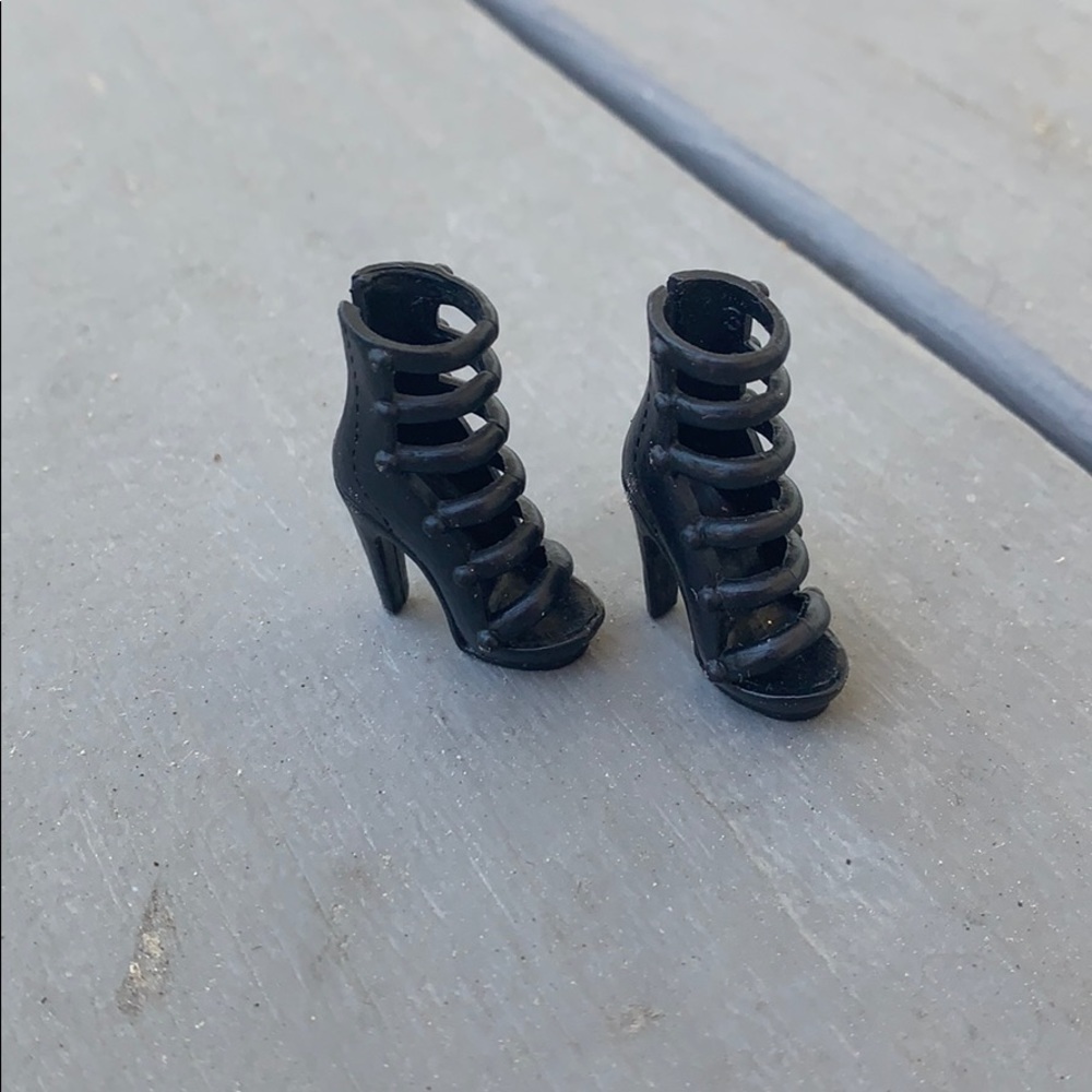 Tall black Barbie heels